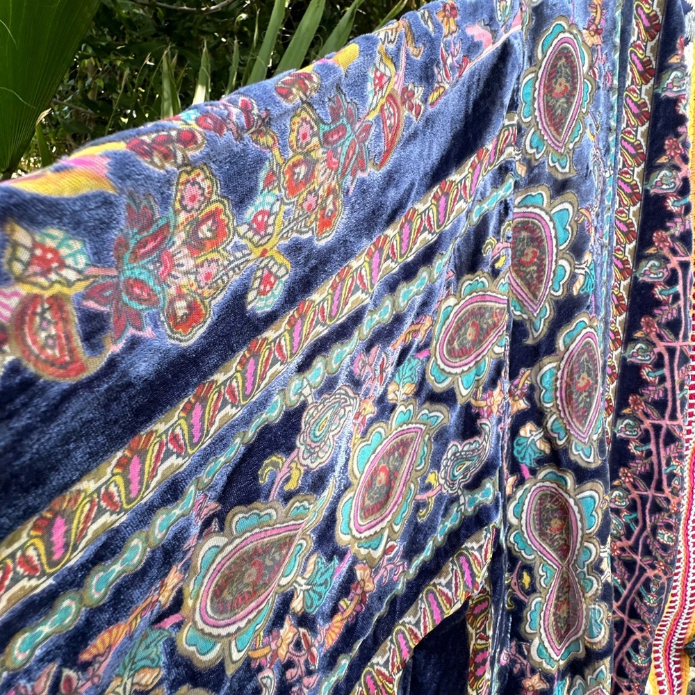 Johnny Was Multicolor Paisley Kimono - Picture 5 of 16